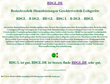 Tablet Screenshot of bdgl.de